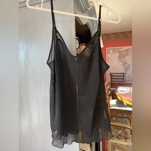 3/12- 2 tank Camisoles  size Large 1)Susan Lucci round neck 2) elementz V neck